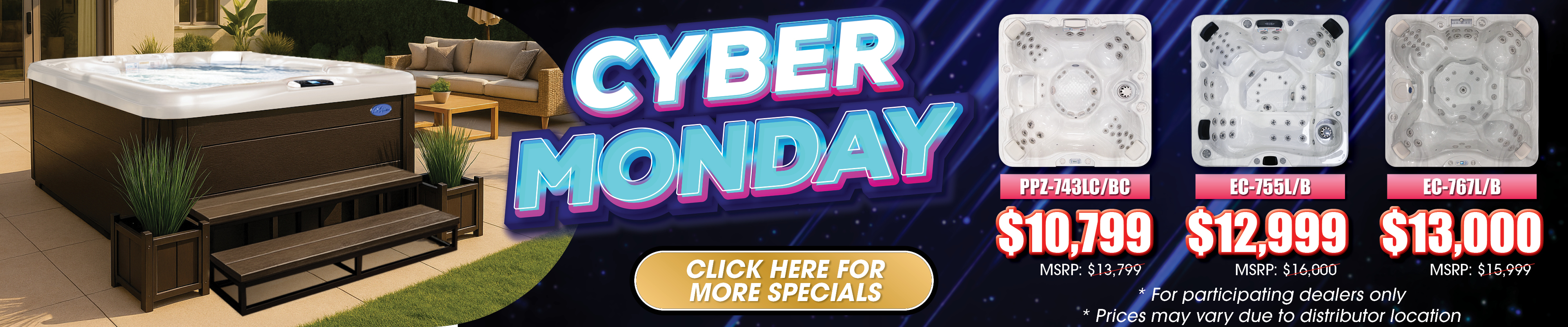 Calspas hot tub being used in a family setting - Rockhill