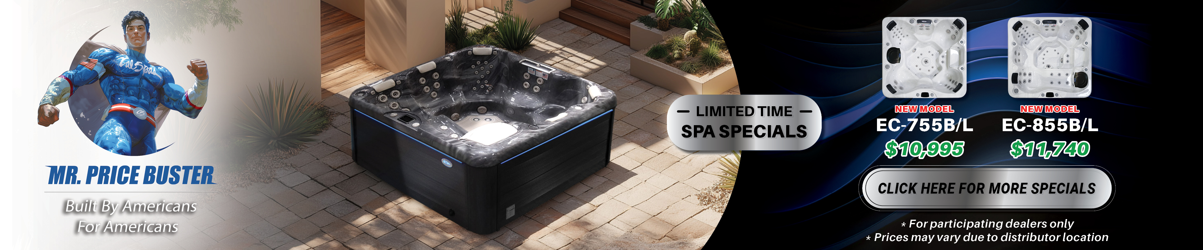 Calspas hot tub being used in a family setting - Rockhill